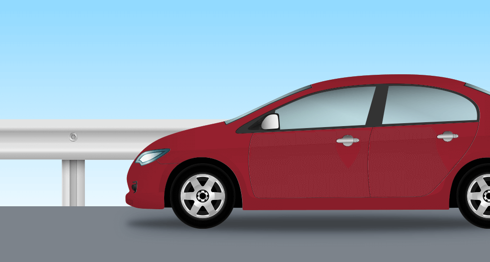 車ボディ、ガードレールなどの塗装