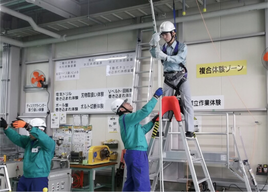 若手社員向けの「安全体感教育」